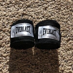 Everlast Black Boxing Hand Wraps